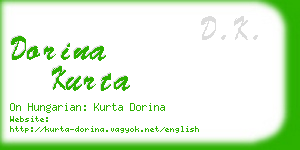 dorina kurta business card